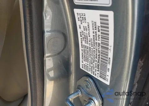 2010 Honda Cr-V Ex from USA, damaged, VIN 5J6RE3H54AL021700
